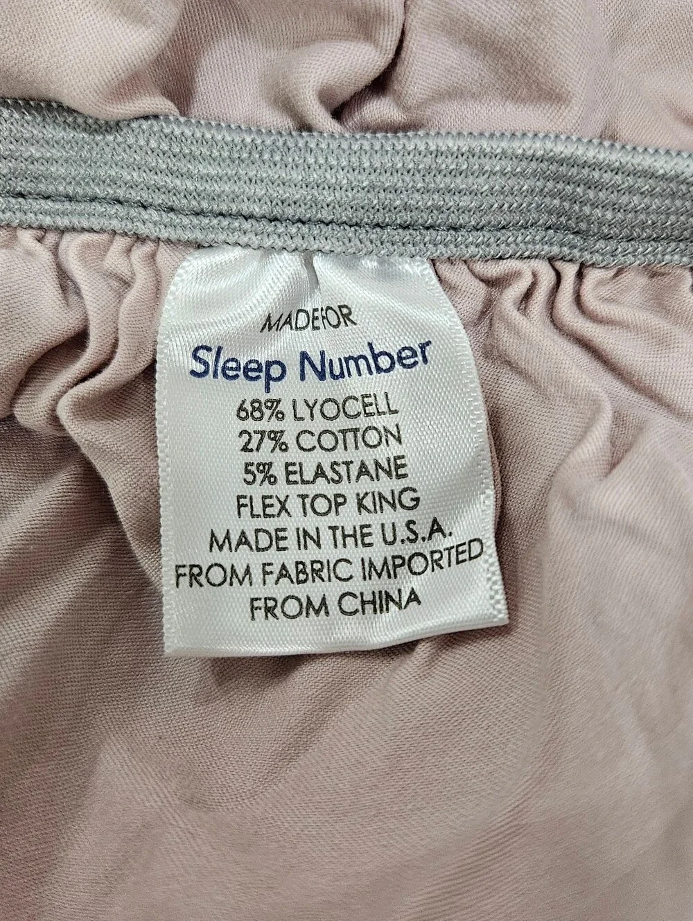 Sleep Number Smart Fit King Flex Top Fitted & Flat Sheet Dusty Rose Lyocell Cool